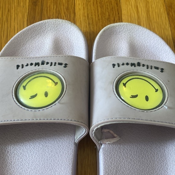 Zara Smiley World Girls Purple Sandals Size 34/35 size 2.5/3 - Picture 3 of 6